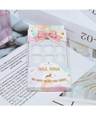 Yienate False Toe Nails - Chic Bridal White Full Cover Nail Tips - 24pcs Exquisite Fake Toenails - Buy Online on GoSupps.com