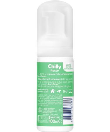  Chilly Chilly Frais no-rinse foam cleanser with refreshing action for fast hygiene anti-odor formula pH 5 for daily use gynecologically tested - 3 x 100ml bottles - Buy Online on GoSupps.com