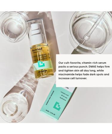 Stratia Rewind Serum | Firming & Hydrating | Reduce Hyperpigmentation with DMAE Niacinamide & Hyaluronic Acid | 1.3 Fl Oz - Buy Internationally - Buy Online on GoSupps.com