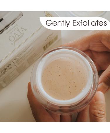 Vivo Per Lei Facial Peeling Gel - Dead Sea Minerals & Nut Shell Powder - Gentle Exfoliator Scrub & Blackhead Remover - Pack of 3 - Buy Online on GoSupps.com
