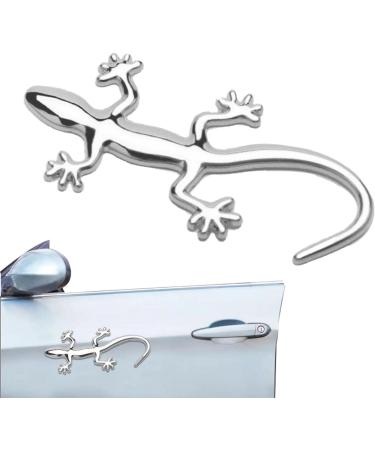3D Gecko Car Sticker | Metal Wall Decor | Gecko Decal Badge Badge Decoration Car Accessories Calakono Silver - Buy Online on GoSupps.com