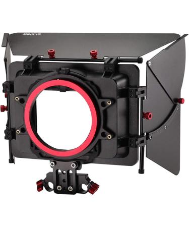 Camshade Video Matte Box for Lenses Upto 105mm Diameter. Top, Extendable Side Flags & Knicker-Complete Protection from Flares. 4x4 Filter Holder, 15mm Rod Adapter & Tool-Less (MB-CMS) - Buy Online on GoSupps.com