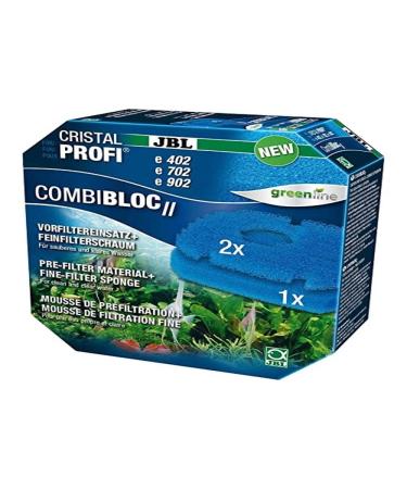 JBL CombiBloc II Cristalprofi E 6028800 pre-filter insert and fine filter foam for Cristalprofi E402/E702/E902 3 filter inserts for E4/7/901-2