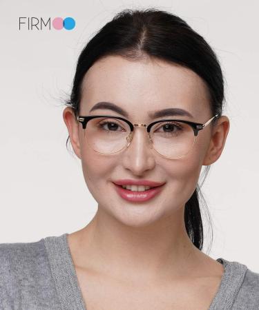 Buy Firmoo Blue Light Reading Glasses for Men & Women - UV400 Protection Browline Style 133mm Frame Width - Buy Online on GoSupps.com