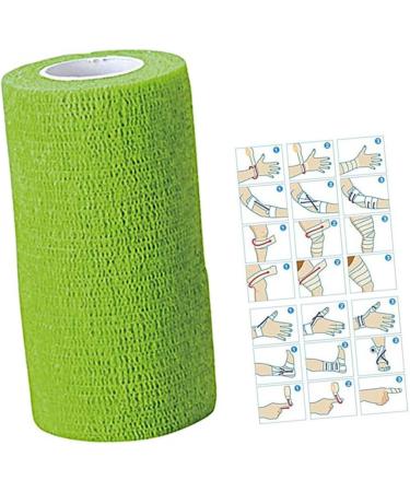 FRCOLOR Elastic Cohesive Colored Tape | Breathable Self-Adhesive Medical Gauze Tape | First Aid Protective Gear | Green Medium - Buy Online on GoSupps.com