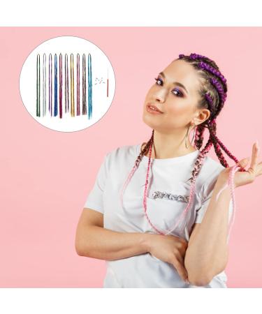 Lurrose 1 Set Seamless hair extension highlight hair extensions braid wigs glitter hair long wavy hair extension Hair Extensions for Women womens wigs High temperature wire Miss clip Metal - Buy Online on GoSupps.com