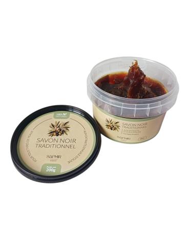 G n rique SAPHIR D'ORIENT Black Soap - Morocco - Beldi Soap - Scrub - 100% Natural - 200g