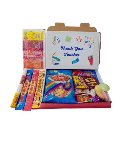 Thank you Teacher sweet box | Teacher sweet box | Teacher Retro Sweet gift | End of term teacher gift| Best teacher| Teacher appreciation sweet hamper