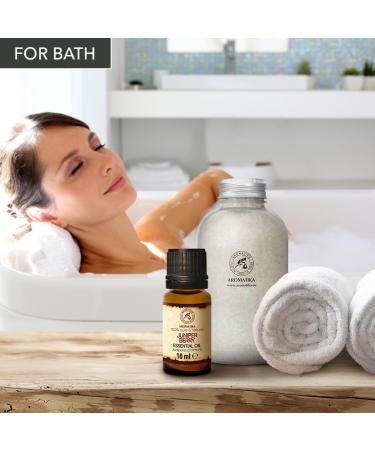 100% Natural Juniper Oil - Essential 10ml - Juniper Berry Oil for Aromatherapy & Diffusers - Fresh Needle Scent from Macedonia - Buy Online on GoSupps.com