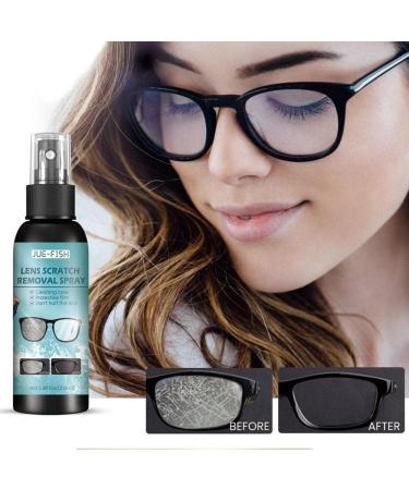 AZIZAT 2023 Eyeglass Lens Buff Scratch Remover Kit - Deep Scratch Repair & Cleaning Solution for Plastic Lenses - 100ml - Buy Online on GoSupps.com