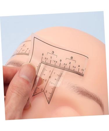 GLEAVI 10pcs Tools Stickers Convenient Eyebrow Ruler Eyebrow Shaper for Women Positioning Ruler Helmet - Buy Online on GoSupps.com