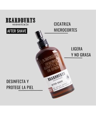 Beardburys Essentials After Shave for Men - Soothing Refreshing & Hydrating with Vitamin E Shea Butter & Aloe - 100% Vegan - 4.06 Fl Oz - Buy Online on GoSupps.com