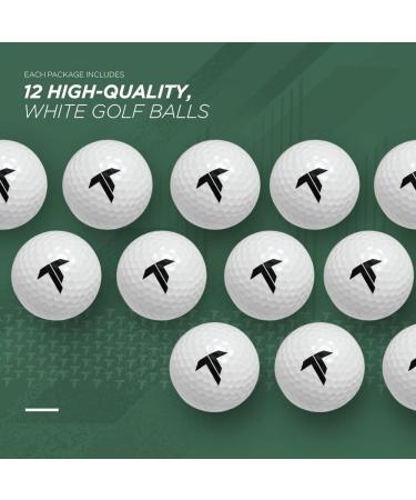 Truscope Golf White Golf Balls - Super Soft Long Distance Ionomer Core Classic White Golf Balls - 12 Count - Buy Online on GoSupps.com