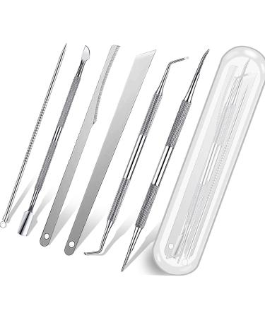 7-Pack Ingrown Toenail Tool Toenail File and Lifters Professional Surgical Stainless Steel Ingrown Toenail Tool- Safe Nail Cleaning Treatment Pedicure Tools Kit Under true color
