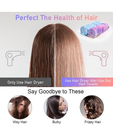 Uraqt Haarurban Towel - Quick-Drying Microfiber Hair Turbans (2 Pack) for Women & Girls - Perfect for All Hair Types (Blue + Yellow) - Buy Online on GoSupps.com