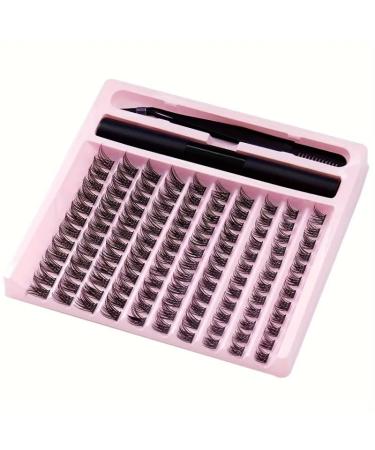 DIY Eyelash Extension Kit - 200 Mixed Length Clusters for Perfect Lash Extensions - Black - Buy Online on GoSupps.com