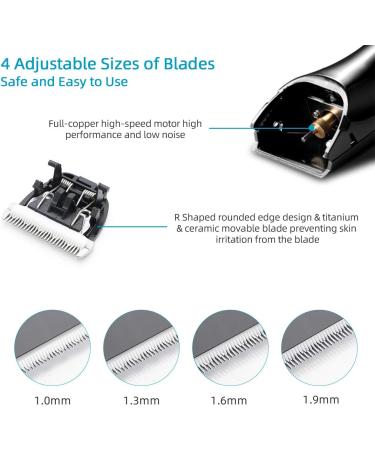 Electric Cordless Hair Clippers for Men Quiet LCD Display USB Rechargeable Beard Cutter Hair Trimmers Set Professional Grooming Haircut Kit for Adults Kids - Buy Online on GoSupps.com