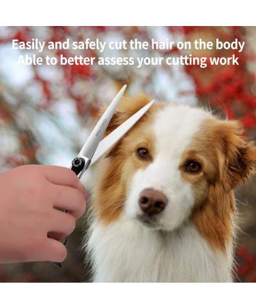 Fenice Peak 7.5 Professional Dog Grooming Scissors Set - Stainless Steel Shears for Pet Grooming Services - 4pcs Combo Set - Buy Online on GoSupps.com