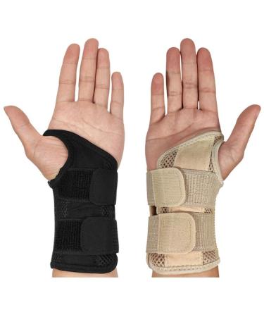 BOSREROY Professional Breathable Nylon Wrist Splint - Adjustable Support & Thumb Loop Brace for Pain Relief | International Shipping Available - Buy Online on GoSupps.com