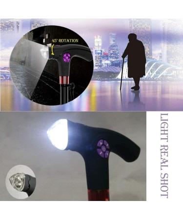 Canes Walking Stick Elderly Intelligent Alarm Height Adjustment Walker Climbing Walker Aluminum Alloy Walking Stick Star of Light - Buy Online on GoSupps.com
