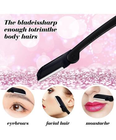 3-in-1 Eyebrow Razor Kit | Multifunctional Scissor Set for Women | Face & Body Trimmer | Beauty Tool with Comb | Includes 3 Razors & 1 Scissor - Buy Online on GoSupps.com