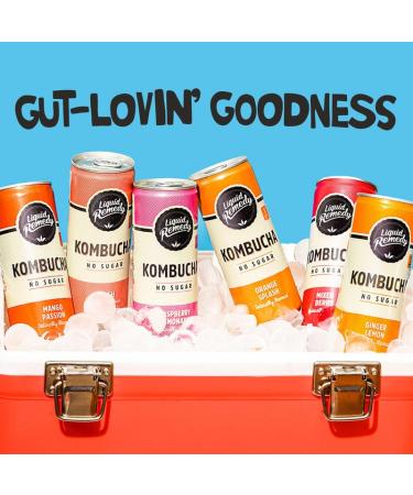 Remedy Kombucha Sugar Free Organic Drink - Variety Pack - Pack of 24 - 8.5 Fl Oz. - Buy Online on GoSupps.com