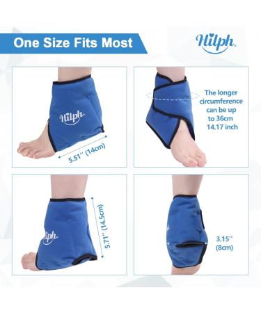 Hilph K hlpads Ankle Cooling Belt - Cold Therapy Bandage for Ankle Pain Rheumatism & Chemotherapy Relief - Blue - Buy Online on GoSupps.com