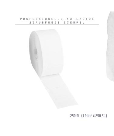 Inlaq Lint-Free Cell Pads | 250 Thick 12-Layer Cotton Wipes for Gel & Acrylic Nail Styling - Buy Online on GoSupps.com