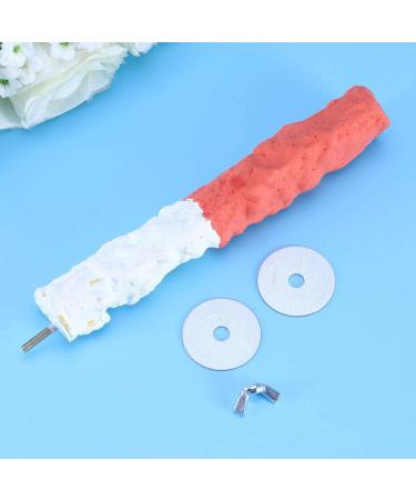 POPETPOP Bird Parrot Stand Perches with Cuttlebone - Calcium Perch Standing Pole and Toys for Parrots | Bird Cage Accessories - Buy Online on GoSupps.com