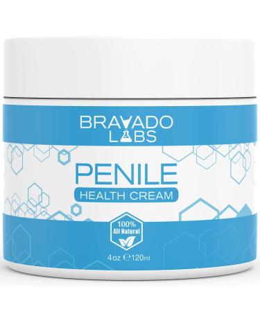 Bravado Labs Premium Penile Health Cream - Natural Moisturizing Lotion for Men - Relief for Chafing, Itching, and Dryness (4oz) - Buy Online on GoSupps.com