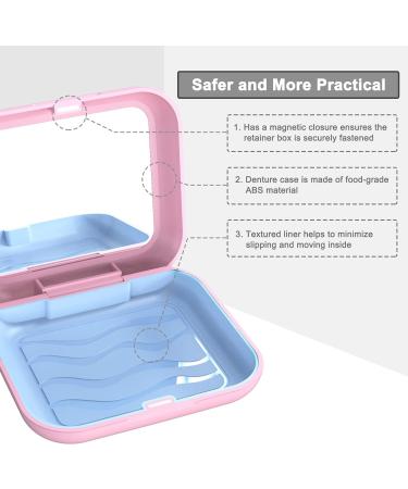 BVN Pink Denture Box | Travel-Friendly Container for Braces & Dentures | Durable & Stylish - Buy Online on GoSupps.com