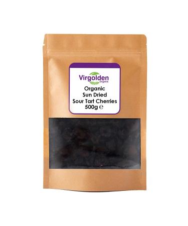 Organic Sun Dried Sour Tart Cherries 500g by Virgolden Organic