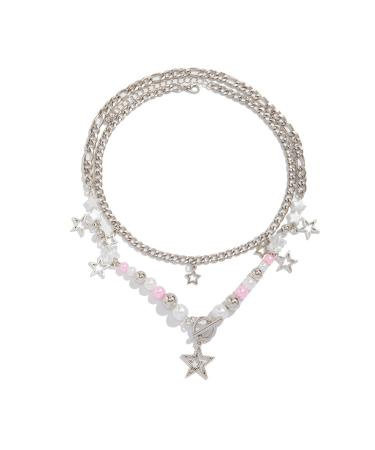 Oralgo's stylish necklace with star trailer fashionable pearl necklace chic necklace fashionable accessory for everyday use 4