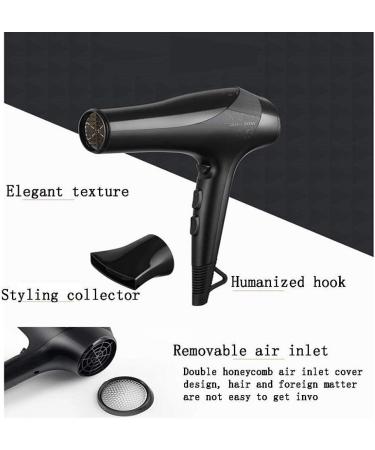 ADITAM 2000W Professional Salon Hair Dryer Nano Ionic Negative Ionic Blow Dryer Ac Motor Fast Dry Low Noise Hair Blow Dryer 2 Speed and 3 Heat Setting Double The Comfort - Buy Online on GoSupps.com