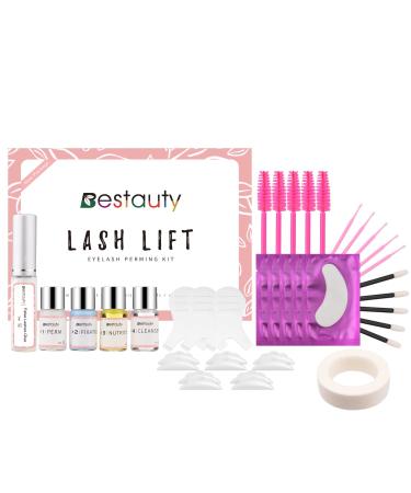 Bestauty Eyelash Lifting Set  Lash Lifting Kit Eyelash Curling Makeup Tools DIY Eyelash Extension Kit Lash Lift Kit Semi-Permanent Curling Suitable for Salon Home Use Pink