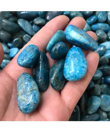100g Rough Natural Crystal Quartz Gravel Stone Polished raw Blue Apatite Quartz Tumbled Gemstone for Ornaments Gifts Natural Stones and Minerals - Buy Online on GoSupps.com