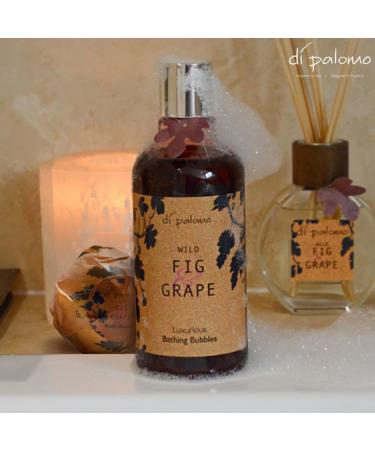 Di Palomo Vegan Wild Fig & Grape Luxury Bathing Collection: Bathing Bubbles and Bath Bombs Set - Buy Online on GoSupps.com