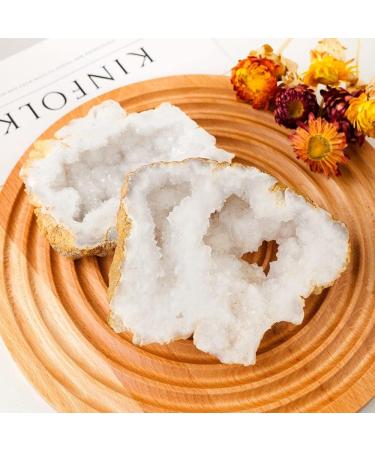 Home Natural Clear Quartz White Agate Crystal Slab Slice Quartz Crystal Cluster Minerals Reiki for Home Decoration (Size : 250-300g) - Buy Online on GoSupps.com