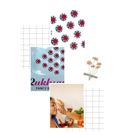 Shop Round Maroon Bindi with Stone | Beautiful Bindis for Women & Girls - International Shipping Available - Buy Online on GoSupps.com