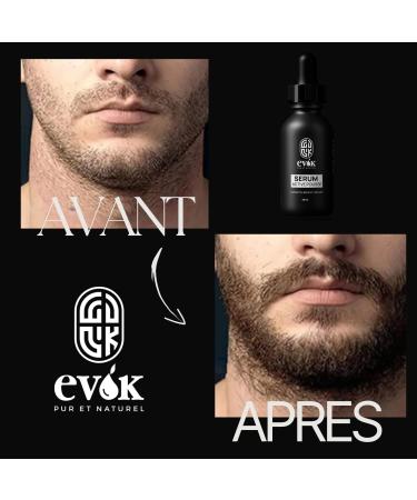  EVOK Pur et Naturel Active Growth Serum Stimulates and Accelerates Growth Beard Care Natural Beard Serum Men's Beard Growth Made in France - Buy Online on GoSupps.com