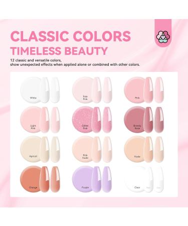 Saviland Builder Nail Gel Kit - 12 Classic Colors Hard Gel Nail Extension & Repair Builder Gels - Nail Strengthener - Women's Gift Set - Jelly Translucent Colors - Buy Online on GoSupps.com