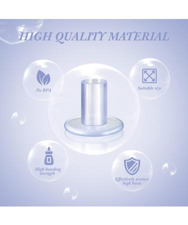 6 Pairs High Heels Protector - Transparent Shoe Stoppers for Women | Wedding & Outdoor Use - 3 Sizes Available - Buy Online on GoSupps.com