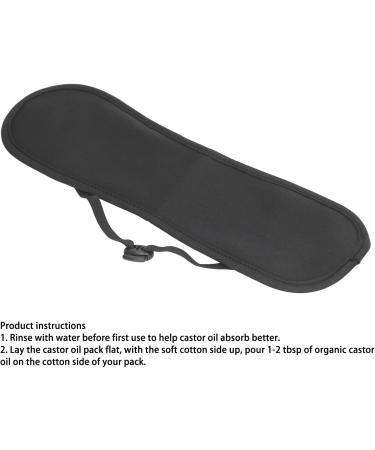 Garosa Soft Earolinus Oil Wrap - Adjustable Reusable Castor Oil Pack | Waterproof & Leak-Proof Pain Relief (Black) - International Shipping Available - Buy Online on GoSupps.com