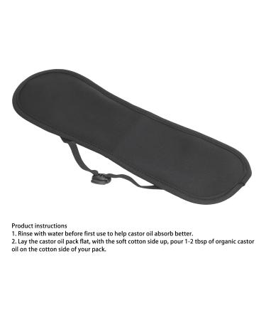 Soft Neck-Ripid Oil Wrap for Thyroid | Reusable Castor Oil Packs | Organic Compress for Neck Knots | Ideal for Sleep (Black) - Buy Online on GoSupps.com