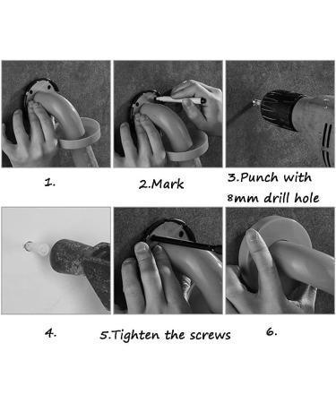 Shower Grab Bar Stainless Steel Bathroom Grab Bar Handle Shower Balance Bar Safety Hand Rail Support Handicap erly Senior Assist Handl - Buy Online on GoSupps.com