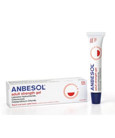 Anbesol Adult Strength Gel for Effective Oral Pain Relief from Mouth Ulcers and Denture Irritation 10g - Buy Online on GoSupps.com