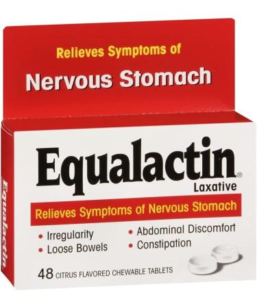 Equalactin Laxative Chewable Tablets - 48 Count - Buy Online on GoSupps.com