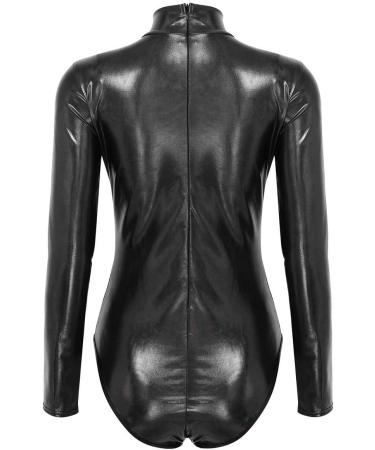 Women s Metallic Body Without Arm Top | Wetlook One-Piece Costume | Leotard Jersey & Jumpsuit in Red & Black | Ideal for Gymnastics & Dance - Buy Online on GoSupps.com