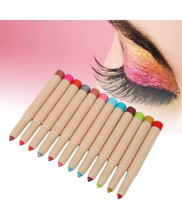 Natudeco 12pcs 0.03oz Eyeshadow Stick Set Women Waterproof Long Lasting Makeup Eye Shadow Pencil Cosmetics for Daily Makeup Party Masquerade Home - Buy Online on GoSupps.com