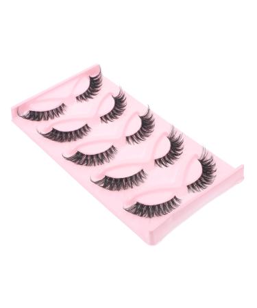 Beaupretty 5 Pairs fake eyelashes false lashes false eyelash bulk lashes eyelashes natural look eye lashes bulk lash strips lashes in bulk lashes bulk make up artificial fiber extend
